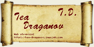 Tea Draganov vizit kartica
